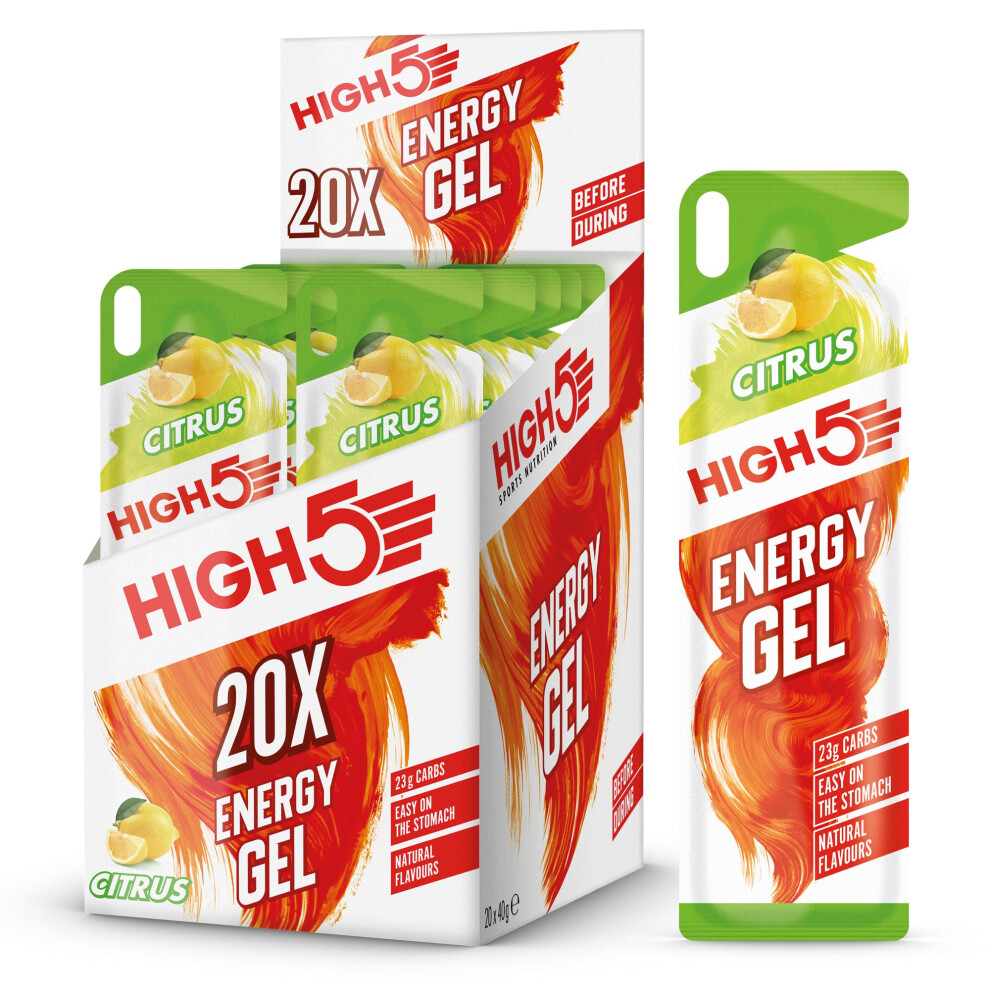 High5 Running Gels Carbohydrate Supplements For Quick Energy Release Natural Fruit Juice Caffeinefree Instant Energy Boost For Running Cycling Nu