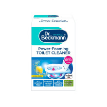 Dr Beckmann PowerFoaming Toilet Cleaner For Deep Fresh Cleaning Activated Carbon Lemon Fersh Remove Dirt and Bad Odour 3 x 100gm Sachets