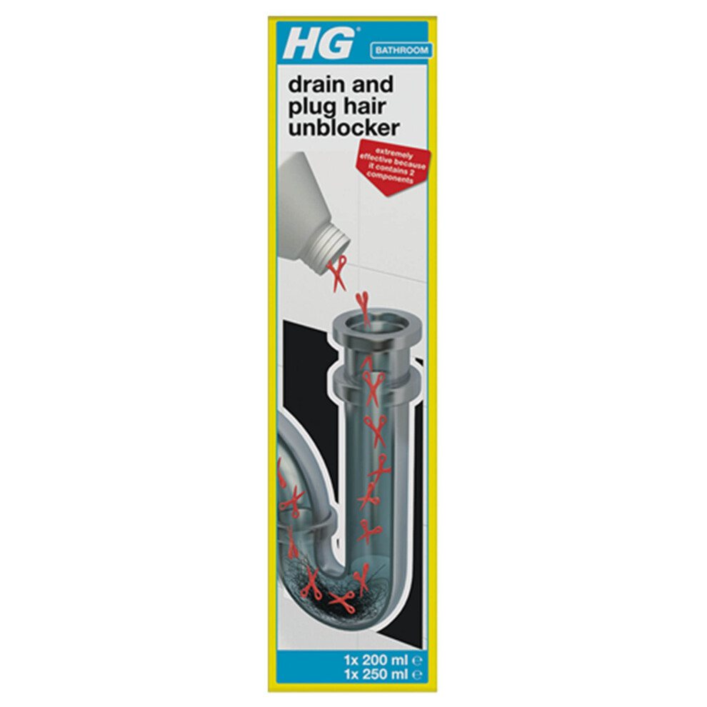 HG Drain  Plug Hair Unblocker Removes Hair from Pipes  Drains â 200ml  250ml-image-OPC-PJZDY7P-NEW