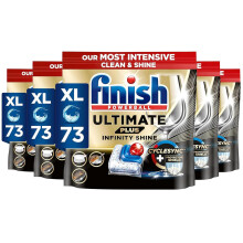 Finish Dishwasher Tablet Ultimate Plus Infinity Shine 365 Tabs 73 x 5pck Fresh Scent Tough on Grease Our Most Intensive Clean Shine Effective for Sh