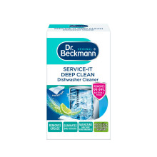 Dr Beckmann Serviceit Deep Clean Dishwasher Cleaner Hygienically cleans and removes bad odours Incl wet wipe 75 g Pack of 1