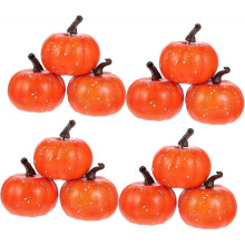 12pcs Fake Pumpkin Farmhouse Decor Fall Table Decor Pumpkin Model Tree Ornaments