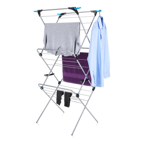 Minky Minky 3 Tier Plus Clothes Airer Silver