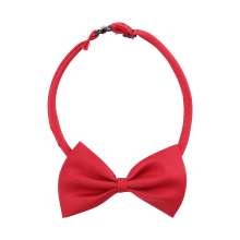 Cat Adjustable Collar Pet Bow Tie Dog Necktie Puppy Accessory Cute Wine Red