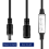 Low-profile Inline Controller Mini 3 Key Dimmer Switch for LED Strip Light Black 4