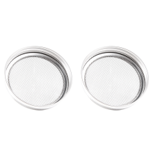 Set of 2 Stainless Steel Sprouting Jar Lid Kit for Superb Ventilation Fit Wide Mouth Jars Canning Making Organic Sprout Seeds in Your House/Kitchen
