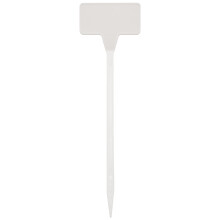 Gardens Planting Tools 50 Pcs Bonsai Plastic Plant Labels Garden T-Type Upturned Tags Markers Nursery White