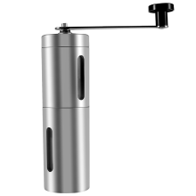 Manual Coffee Grinder with Adjustable Setting - Conical Burr Mill & Brushed Stainless Steel for , Drip Coffee, Espresso, French Turkish Brew