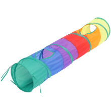 Cat Tunnel Pet Tube Play Toy Indoor Outdoor Kitty Puppy Toys for Puzzle Exercising Training and Running with Fun Ball Two Hole
