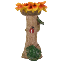 Sunflower Bird Bath Garden Decoration Outdoor Yard Lawn Decor Art Ornaments