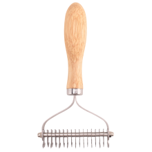 Pet Grooming Brush, 2 Sided Undercoat Rake for Dogs & Cats,Safe Dematting Comb Deshedding Tool Matted Hair/Tangles