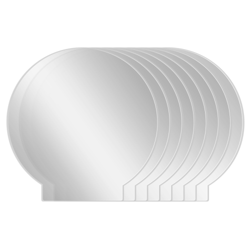 Thick Transparent Panel Board Sheet Clear Cast for LED Light Base Table Signs DIY Display Projects Craft 8 Pieces 1