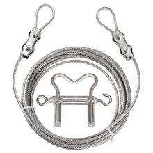 Portable Windproof Clothes Rope with Stainless Steel Cable Fastening System Multifunctional Heavy Duty Laundry