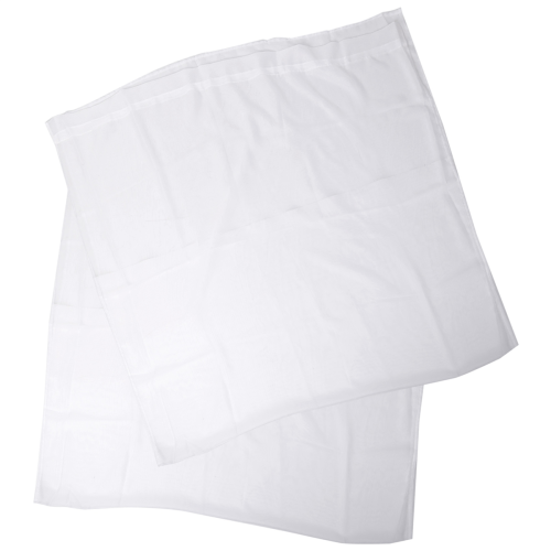 Window White Sheer Curtains 90 Inches Long 2 Panels Clear Basic Rod Pocket Panel
