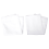 Window White Sheer Curtains 90 Inches Long 2 Panels Clear Basic Rod Pocket Panel 3