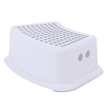 Tabouret empilable antidérapant en plastique pour enfants, tabouret de cuisine, de salle de bain, de toilette (gris)