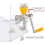 Cast Iron Hand Grinder Manual Seed Mill Spice Small Grain with Plastic Hopper 5