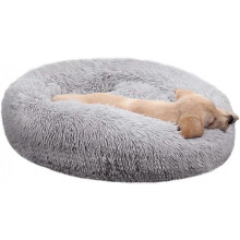 Cat Dog Beds,Faux Fur Dog Bed Cat Bed.Shag Round Anti-Anxiety Pet Calming Bed