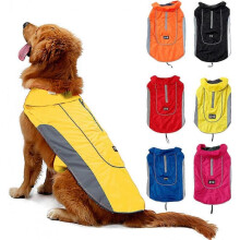 (Yellow) Waterproof Bavoe Dog Coat Warm Vest Puppy Jacket with Fleece Lining Red M