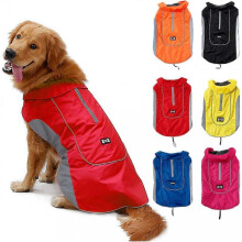 (Red) Waterproof Bavoe Dog Coat Warm Vest Puppy Jacket with Fleece Lining Red M