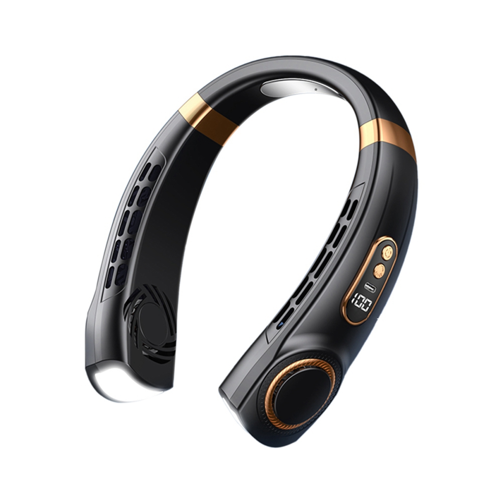 Portable Neck Fan, Rechargeable PeRsonal Hand-Free Fan,Adjustable Bladeless Fan for Working, Traveling,Office Black-image-OPC-PJZF5VB-NEW