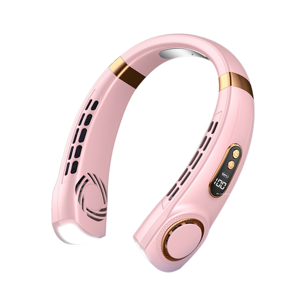 Portable Neck Fan, Rechargeable Personal Hand-Free Fan,Adjustable Bladeless Fan For Working, Traveling,Office Pink 4852752402078