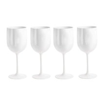 4 bicchieri da vino eleganti e infrangibili, bicchieri in plastica molto resistenti