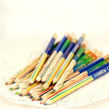 50Pcs Rainbow Color Pencil 4 in 1 Colored Pencils for Drawing Painting Stationery