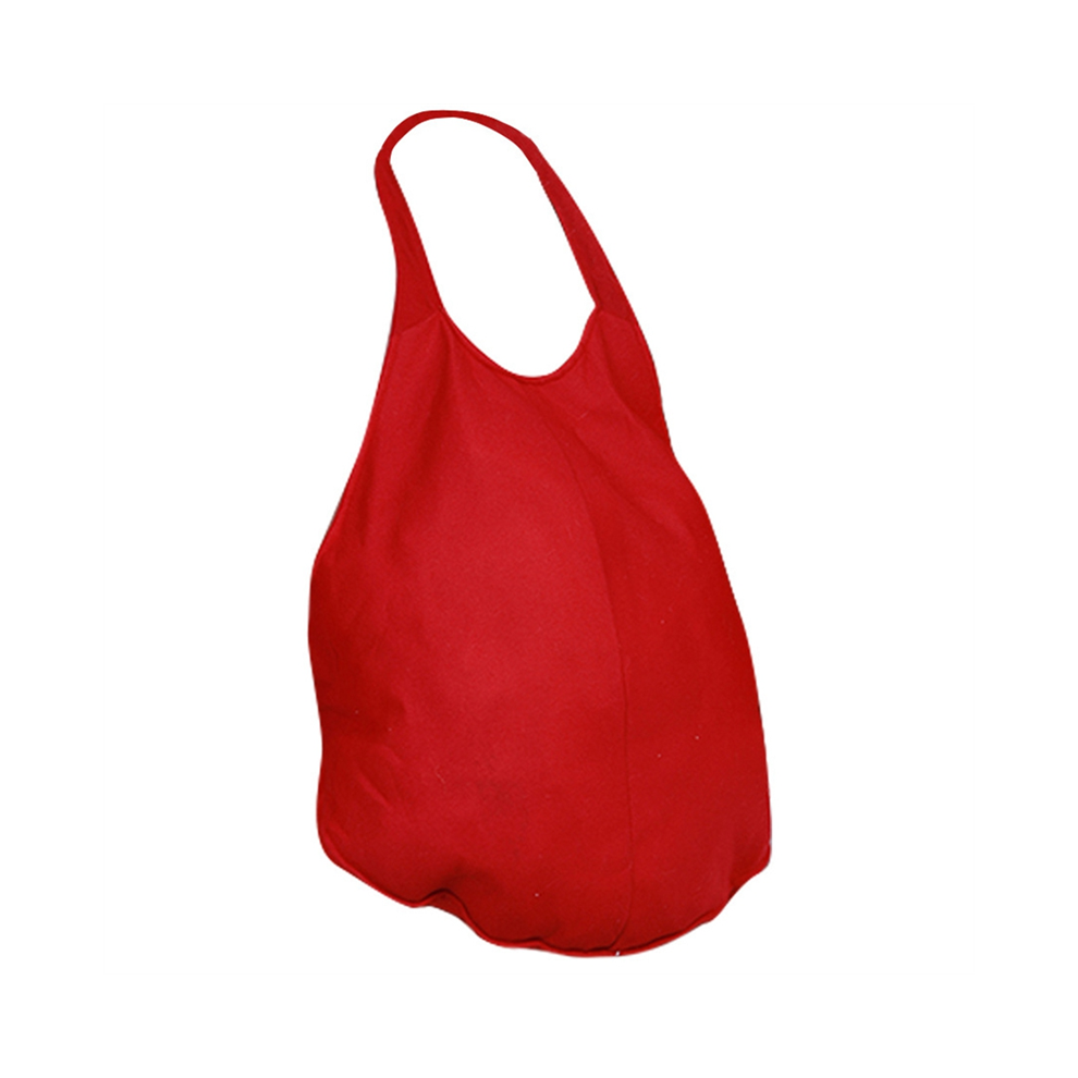 Exogio Funny Unisex Santa Claus Fake Belly Christmas Stage Show Props Accessories Dress Up Cosplay Party Stuff,Red