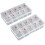 Nail Tip Box Empty Tips Organizer Storage Fingernail Spaces Case Container Grid 10