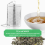 Tea Infusers for Loose Tea, Stainless Steel Strainer, Extra Fine Mesh Diffuser Brewing Spices 6