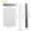 6 Pcs Acrylic Solid Clay Roller Clear Sheet Rectangle Shape Backing Board Flexible Polymer Cutters Carbon 6