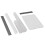 6 Pcs Acrylic Solid Clay Roller Clear Sheet Rectangle Shape Backing Board Flexible Polymer Cutters Carbon 3