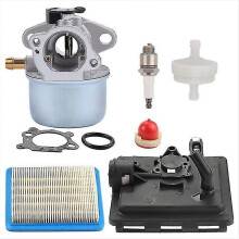 799868 Carburetor with 496116 795259 Air Filter Base, Compatible with 124l02 124t02 124t05 124t07 Ca
