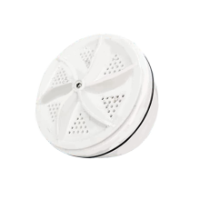Mini lavadora portátil ABS con turbocompresor USB para casa, negocios, viajes, universidad, autocaravana y apartamento - Blanca