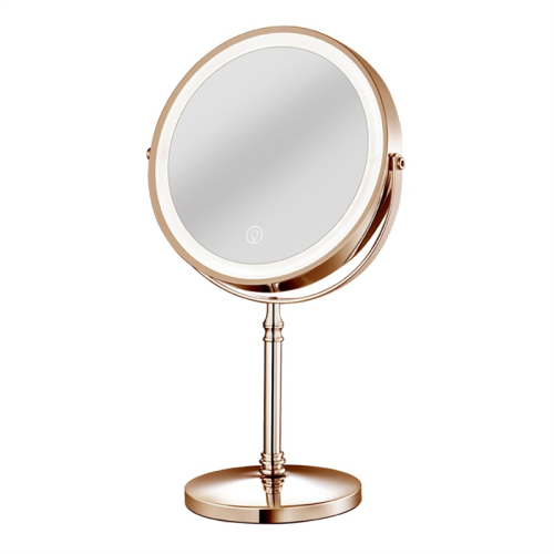 10X LED Mirror Rechargeable Make Up with 3 Colors, Brightness Adjustable Magnification Cosmetic 2 Side-C