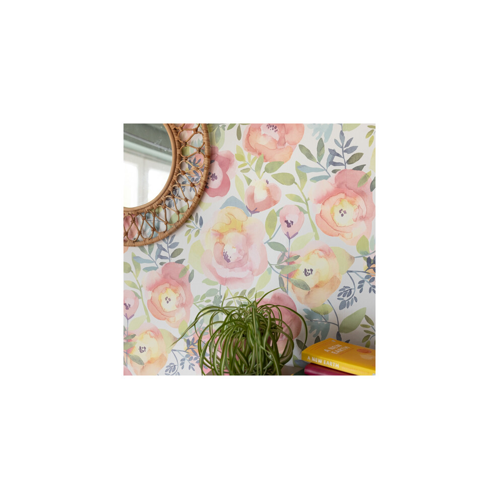 Nu Wallpaper Peachy Keen Pink Peel & Stick Wallpaper 5056525366584