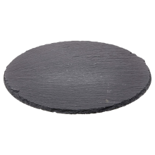 Round Cheese Board, Natural Stone Tray for Serving Cheese, Charcuterie, Sushi, Appetizers, and