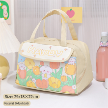 Sac à déjeuner isotherme portable Kawaii pour femmes et adultes, idéal pour le travail, le camping et les activités en plein air