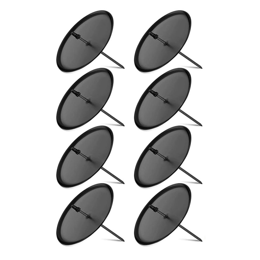 8Pack Wreath Candle Holders 8Cm, Metal Advent-Candle Holder, Pillar Candles, Taper For Plugging Exogio