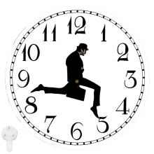 Walks Clock, Silly Walk Wall A Interesting Clock for Bedroom Kitchen Living Room, Novelty Home Decor C