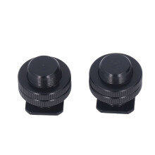 2 piezas de 5/8 de pulgada a 1/4 de pulgada adaptador de montaje para soporte de micrófono