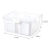 Fridge Organizer with Lids,Stackable Refrigerator Bins, Removable Containers for Food and Storage White 4