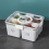 Fridge Organizer with Lids,Stackable Refrigerator Bins, Removable Containers for Food and Storage White 2