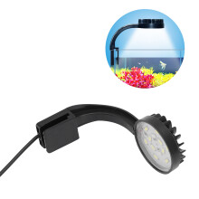 5W Full Spectrum LED Fish Tank Clip Light, High Brightness, Energy Saving Black