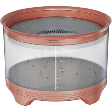 (pink) 5.5L Dog Water Bowl No Spill Slow Water Feeder, Splash Proof Pet Water Fountain Anti-Slip Slow Drinking Pet Water Bowl for Large Dog