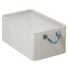 Boîte de rangement pliable en métal beige pour vêtements et pantalons, grande capacité