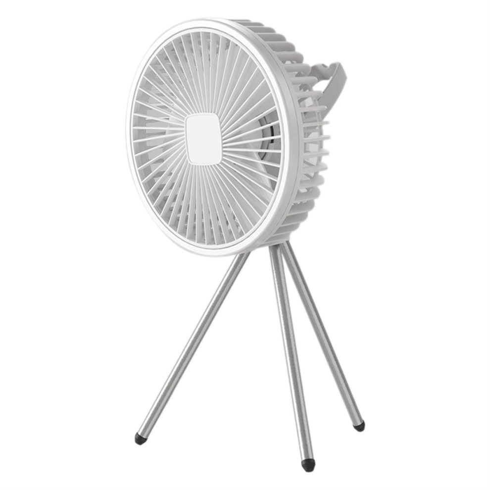10000Mah Camping Fan Rechargeable Desktop Portable Air Circulator Wireless Ceiling Electric With Power Tripod White 4852872898195