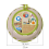 Round Embroidery Pot Double Layer ABS Plastic Frame DIY Accessories Hoops Rose Pink 1