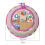 Round Embroidery Pot Double Layer ABS Plastic Frame DIY Accessories Hoops Rose Pink 9